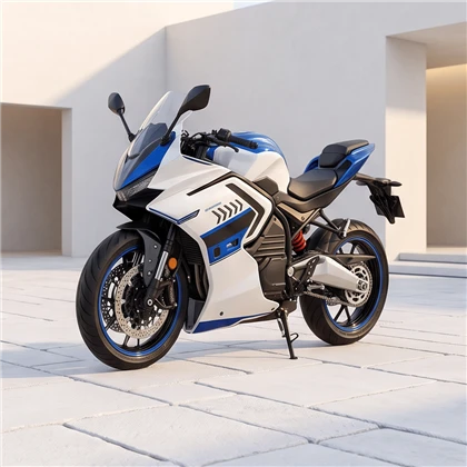 Moto esportiva elétrica de alta velocidade